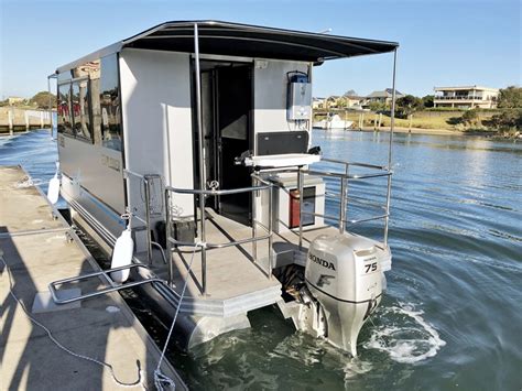 Custom Pontoon Boattrailerable Houseboat For Sale Trade Boats Australia