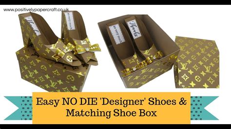 Easy No Die Designer Shoes And Shoe Box Shoe Box Diy Favor Boxes