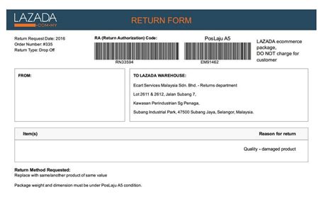 First, you have to go to your lazada order dashboard and click the return item. Contoh Resit Invois - Absurd Things