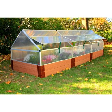 4 X 12 Polycarbonate Greenhouse With 12 Tall Composite Garden Bed