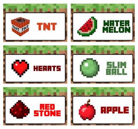 10 Best Free Printable Minecraft Food Labels Fish Pdf For Free At