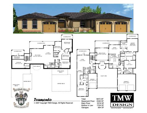 Rambler Daylight Basement Floor Plans Tri Cities Home Building Plans