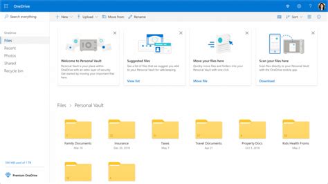 Microsoft Onedrives New Personal Vault Gives Files On Your Cloud