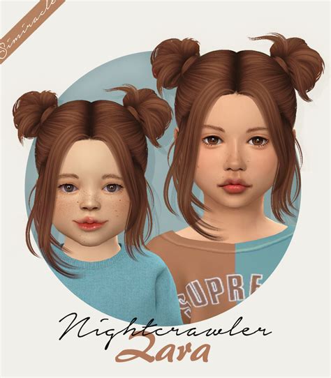 Nightcrawler`s Zara Hair Retextured Simiracle Sims 4 Hairs
