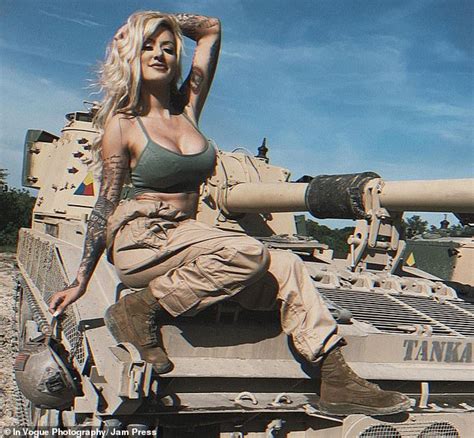 Former US Marine Turned Model Nicknamed The Combat Barbie Poses In Sexy Shoot Daily Mail Online