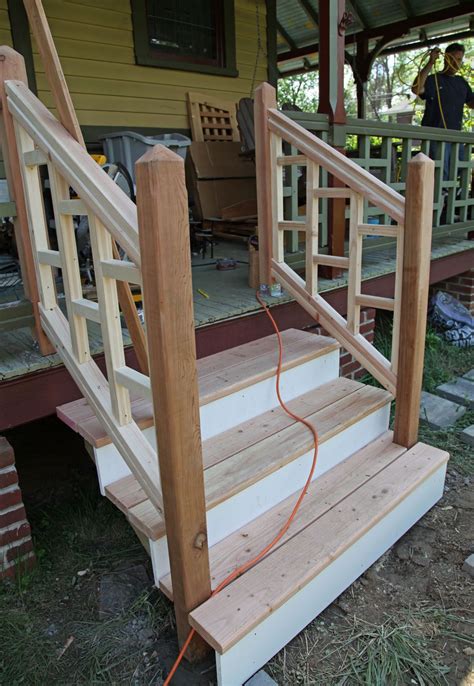 Side Porch Steps Wood Might Be Easier And Cheaper I Like The Design