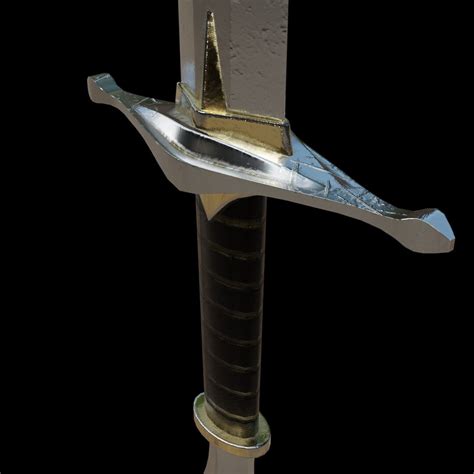 Iron Worn Sword By Łukasz Krawczykgame Asset Overlapping Uvs For