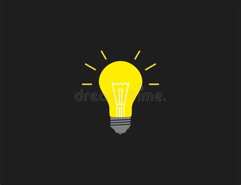 Bulb Creative Idea Lamp Icon Vector Illustration Flat Design