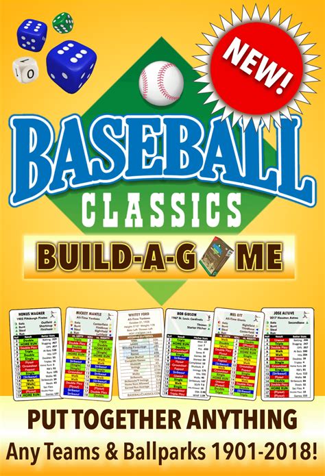 Baseball Classics Baseball Board Games Play Any Mlb Teams Since 1901 Easy Fast And