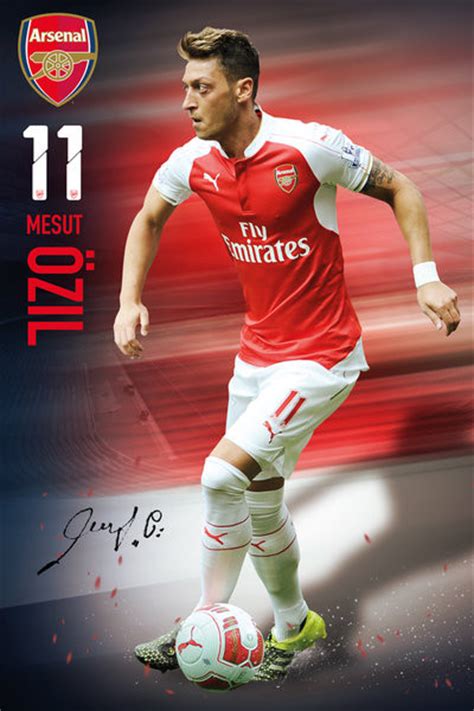 Arsenal club | арсенал лондон. Arsenal FC - Ozil 15/16 Plakat, Poster på Europosters.dk