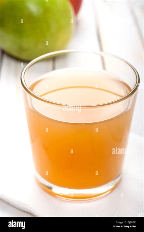Apple Juice Glass Stock Photo Alamy