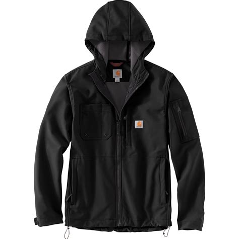 Carhartt Synthetic Rough Cut Hooded Jacket In Black For Men Lyst