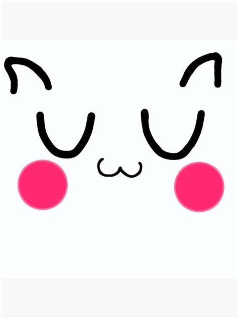 Kawaii Uwu Cute Uwu Face Emoji Meme Meaning Poster For Sale By My Xxx Hot Girl