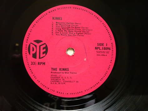 The Kinks Self Titled Debut Vinyl Uk Pye Mono St Press A T B T Lp G Ebay