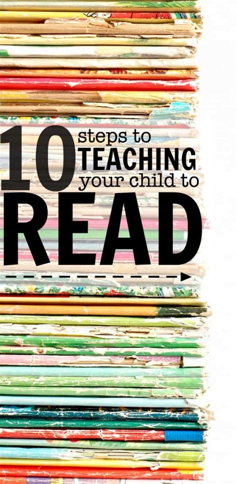 10 Steps To Teaching Your Child To Read I Can Teach My