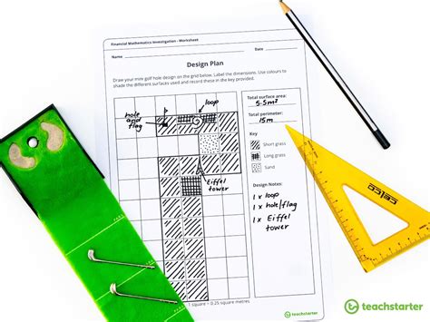 maths investigation let s play mini golf financial mathematics teach starter