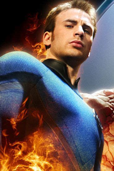 The fantastic four are, in short, underwhelming. Chris Evans (as the Human Torch, fantastic four) | Cute ...