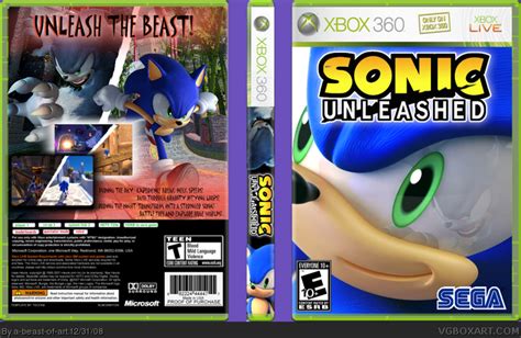 Sonic Unleashed Xbox 360 Box Art Cover By A Beast Of Art