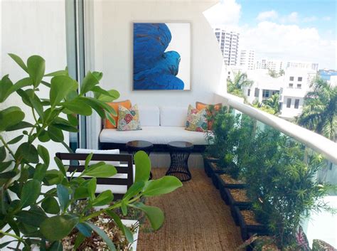 10 balcony furniture sets as stylish as they are affordable. We designed a relaxing seating area for this long narrow ...
