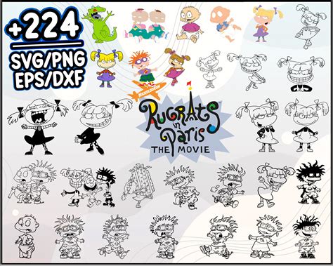 Rugrats Bundle Svg Rugrats Svg Cartoon Svg Png Dxf Eps Fil Inspire