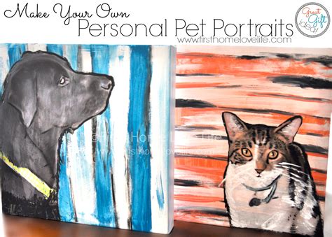 Print your favorite pet portrait on a canvas to add a level of sophistication to your walls with the highest quality canvas pet portrait. Paint Your Own Pet Portrait Using Mod Podge - First Home ...