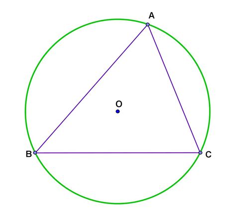 Math Principles Proving Inscribed Triangle Circle