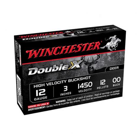 020892017320 winchester double x 12 gauge 3 inch 00 buck 5 rounds omaha outdoors