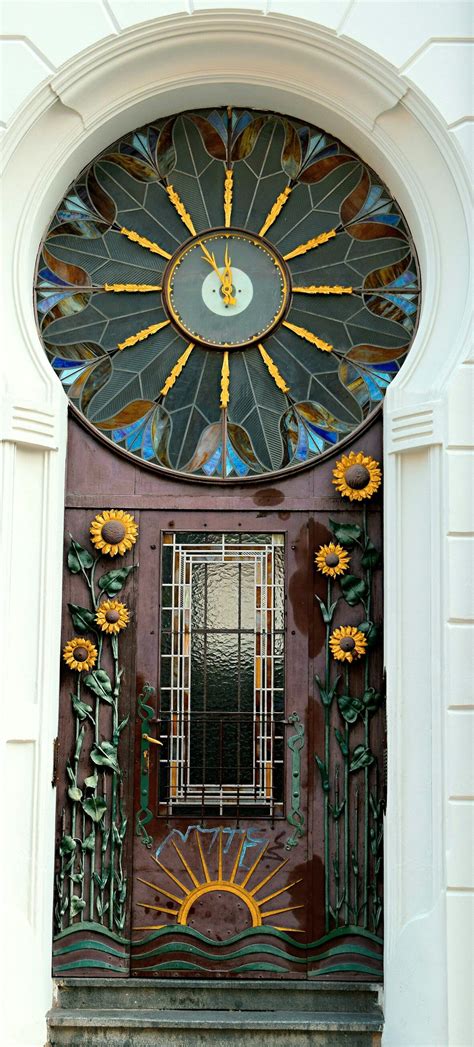 Art Nouveau Door In Prague Czech Republic Prague Artnouveau Door