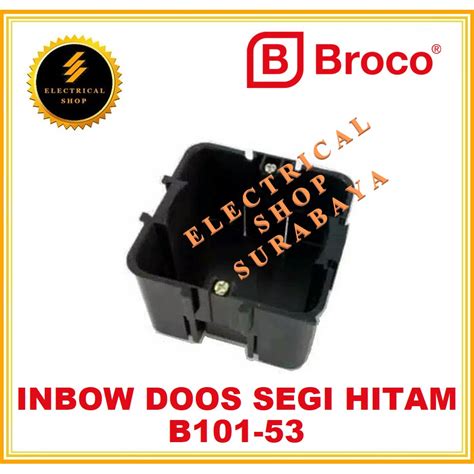 Broco Inbow Doos Segi Persegi Hitam B10153 Tersedia Harga Grosir