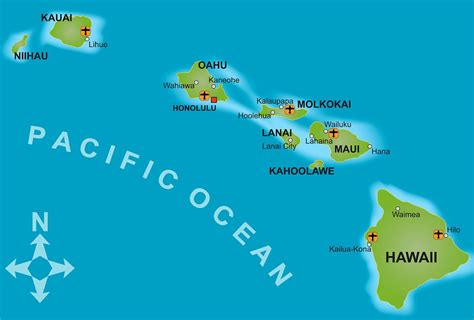 Hawaii Turismo Mapa