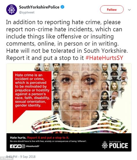 Uk Police Force Calls For People To Report Non Hate Crime Hate Incidents Stormfront