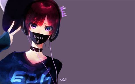 Cute Mask Girl Anime Wallpapers Wallpaper Cave