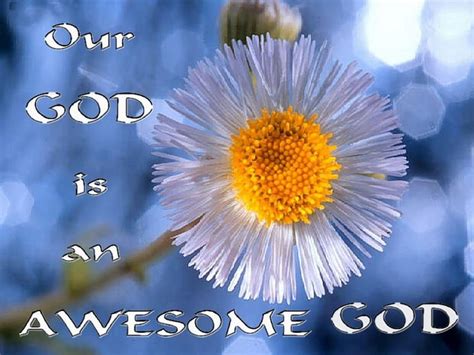 Our God Is Awesome God Words Quote Flower Hd Wallpaper Peakpx
