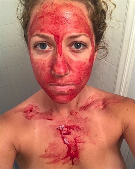 Sex Coach Smears Menstrual Blood On Her Face To Show That Periods Are