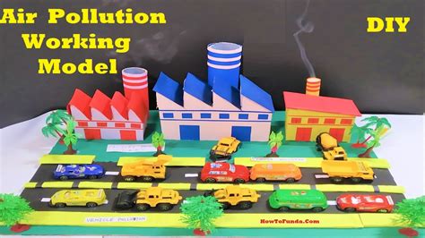 Air Pollution Working Model For Science Fair Project Factory Vehicle DIY At Home