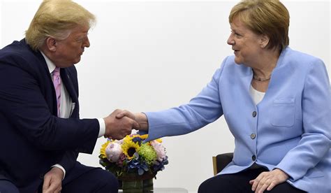 Trump Praises Angela Merkel As Fantastic Person Washington Times