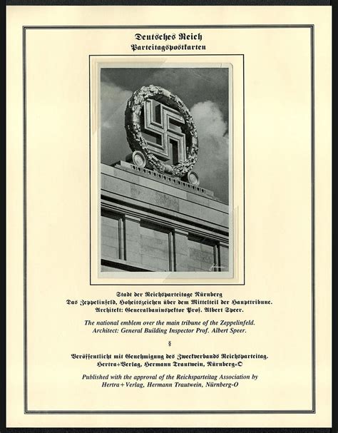 1939 Reich Party Rally Of The Nsdap In Nuremberg The National Emblem