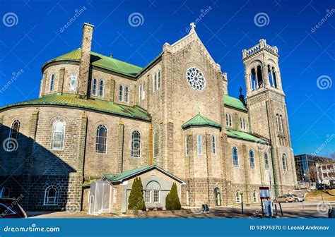 Tres Saint Sacrement Church In Quebec City Canada Stock Photo Image