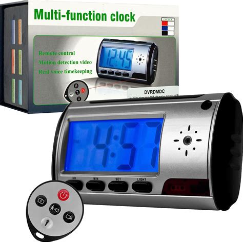 Spy Digital Alarm Clock Dvr With Motion Detector W 4gb Spy