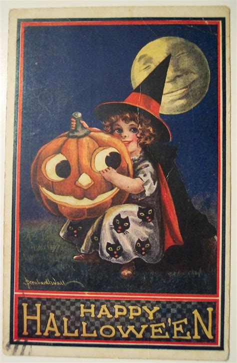 Vintage Halloween Postcard Ullman Vintage Halloween Cards Halloween