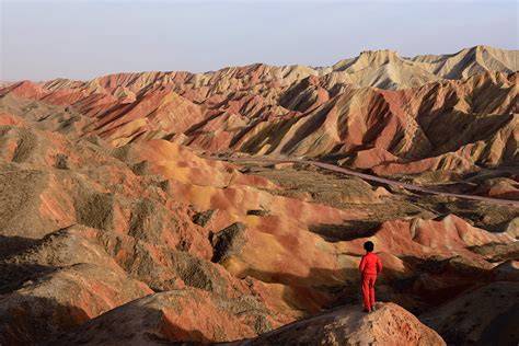 Photo Parc Géologique National De Zhangye Danxia Chine Province De