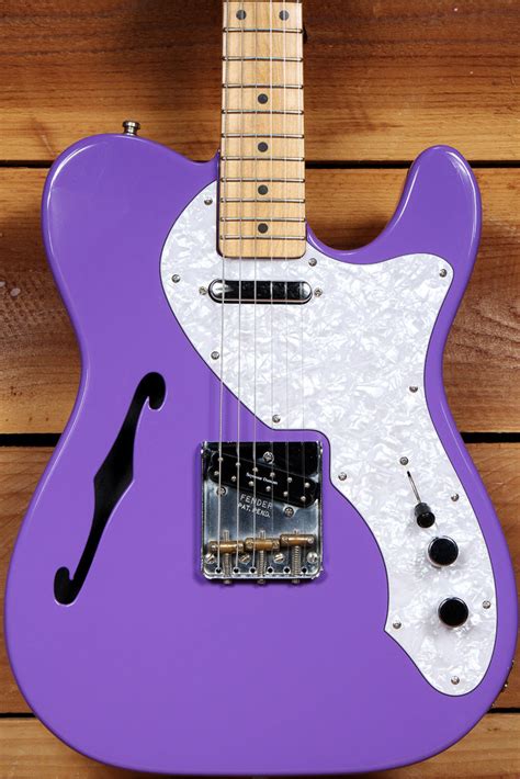 Fender 69 Telecaster Thinline Mij Purple Semi Hollow 6 Pound Tele 54