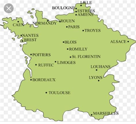 Can You Locate The Following In The Map Of France Mark The Following