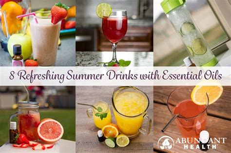 8 Refreshing Summer Drinks With Essential Oils Easy Mocktail Recipes