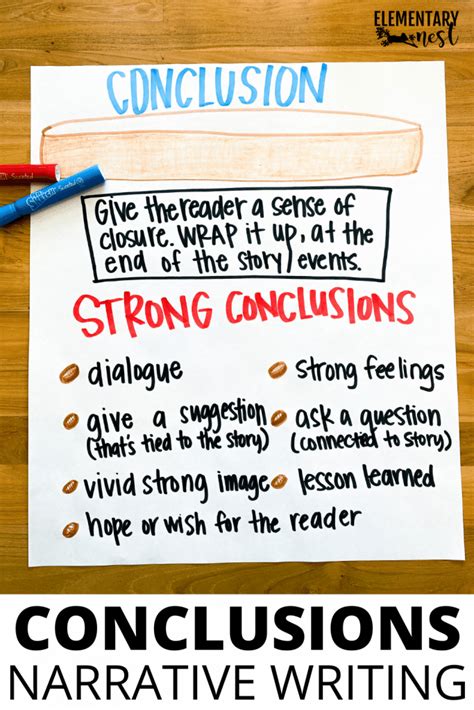 7 Strong Narrative Writing Anchor Charts Elementary Nest