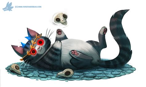 Daily Paint 1033 Hades Cat By Cryptid Creations On Deviantart
