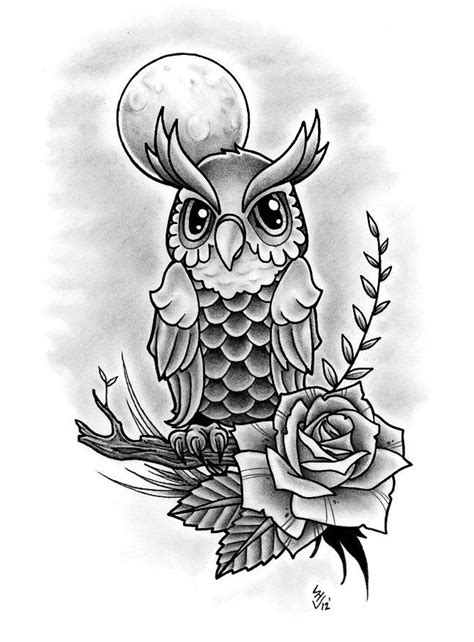 Owl Design By Hamdoggz On Deviantart Owl Stencil Tattoo Stencils