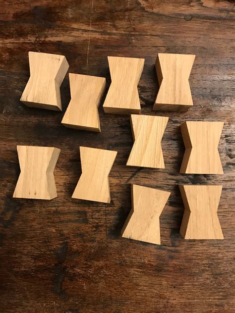 10 And 100 Pack Wood Bow Tie Butterfly Key Crack Stop Joinery Etsy Polska