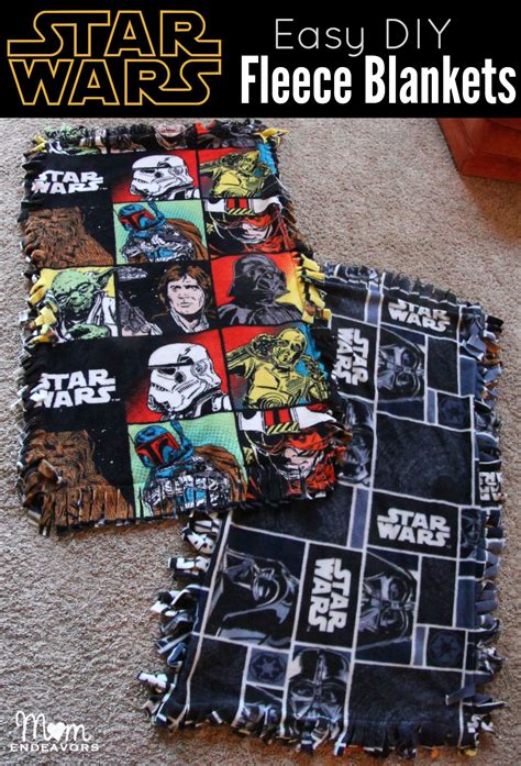 Easy Diy Star Wars Fleece Blankets