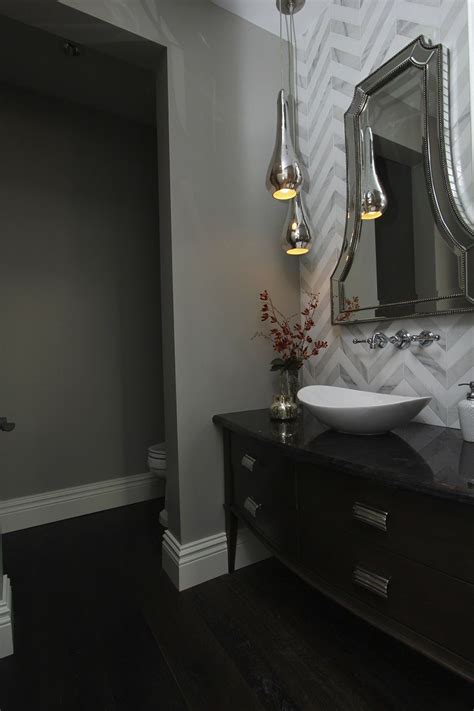 Hamptons Inspired Luxury Powder Room Before and After ...
